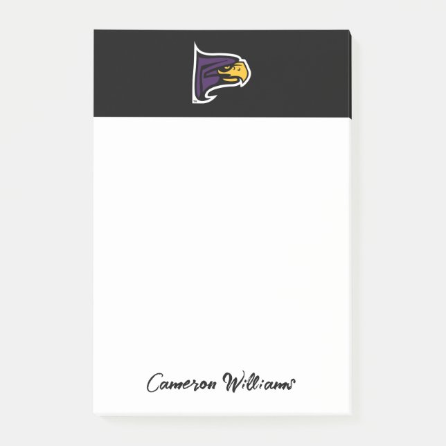 Hunter College Hawk Profile Mascot Post-it Notes (Front)