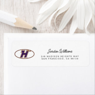 Hunter College Hawks Athletic Logo Label