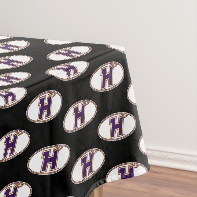 Hunter College Hawks Athletic Logo Tablecloth (In Situ)