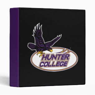 Hunter College Hawks Mascot 3 Ring Binder