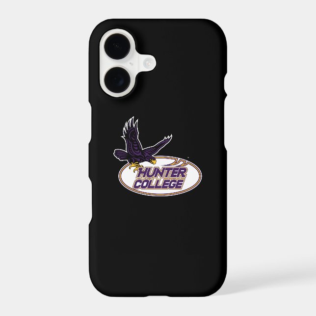 Hunter College Hawks Mascot Iphone Case (Back)