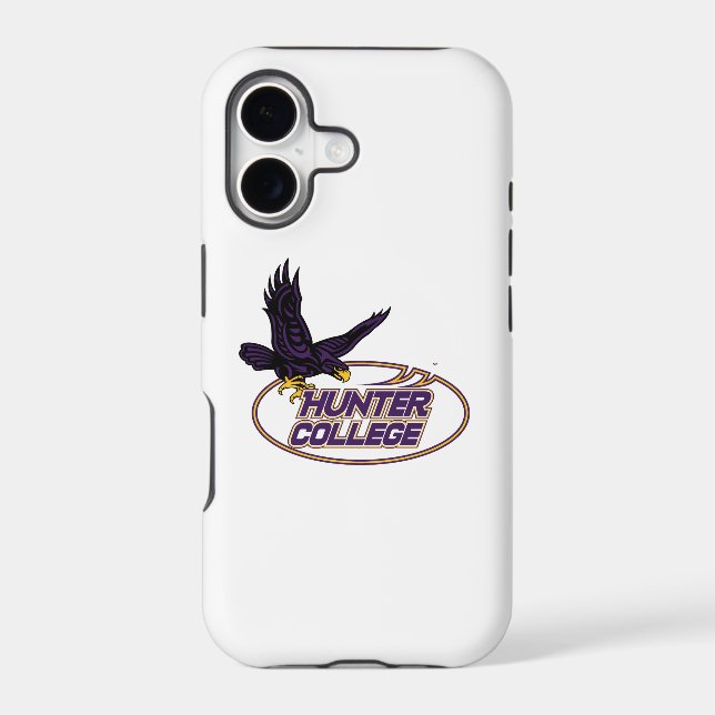 Hunter College Hawks Mascot Iphone Case (Back)