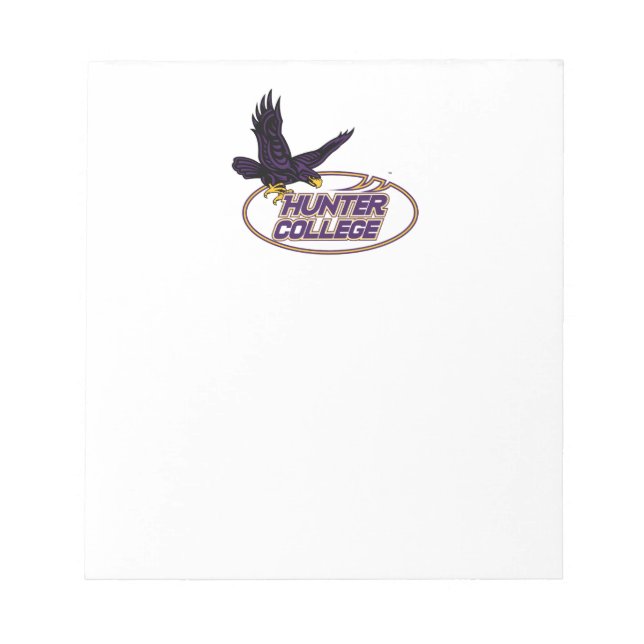 Hunter College Hawks Mascot Notepad (Front)