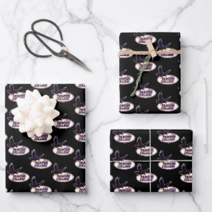 Hunter College Hawks Mascot Wrapping Paper Sheets