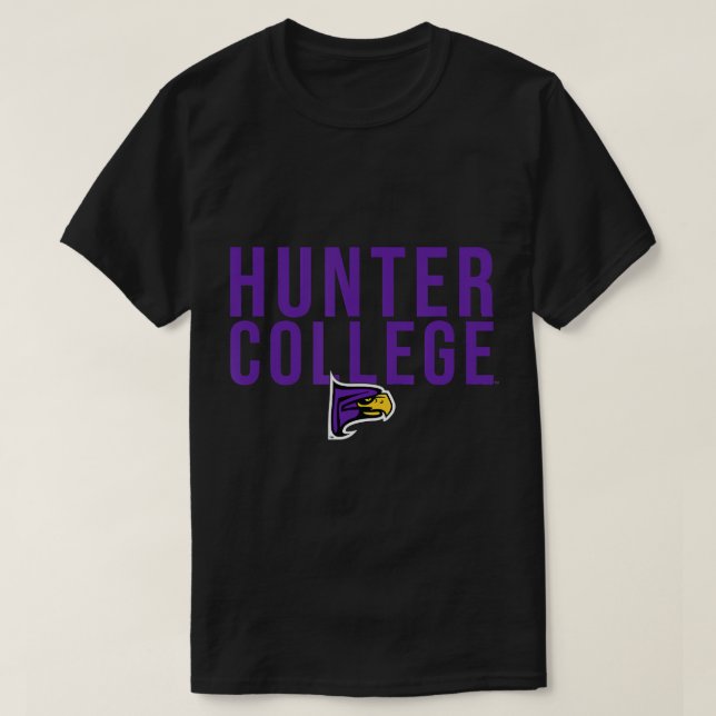 Hunter College Hawks Stacked T-Shirt (Design Front)
