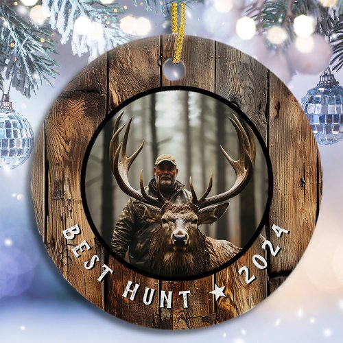 Hunter Commemorative Keepsake Year Ceramic Ornament