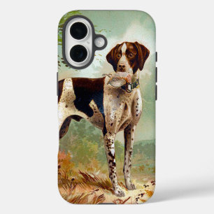 Hunter dog with bird in mouth iPhone 16 case
