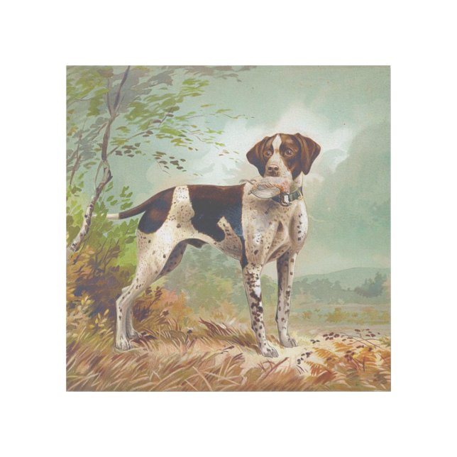 Hunter dog with bird in mouth gallery wrap (Front)