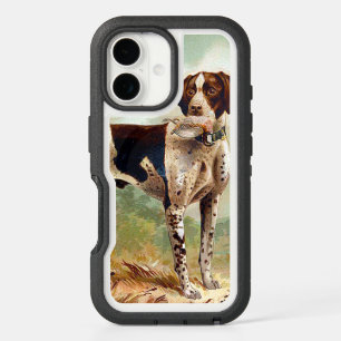 Hunter dog with bird in mouth iPhone 16 case
