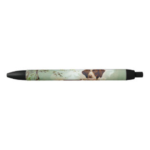Hunter dog with bird in mouth pen