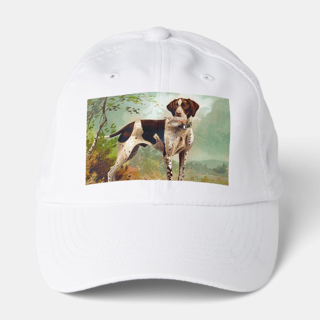 Hunter dog with bird in mouth performance cap (Front)
