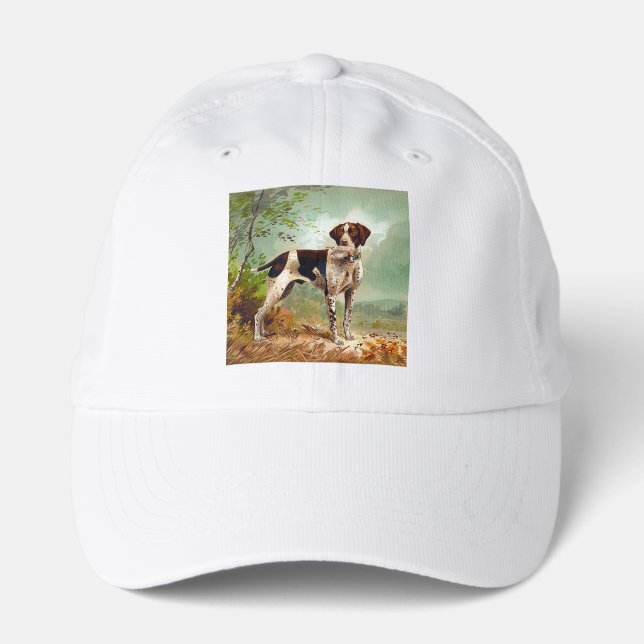 Hunter dog with bird in mouth performance cap (Front)