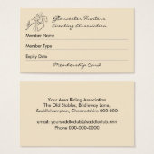 Hunter eventer club membership (Front & Back)