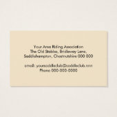 Hunter eventer club membership (Back)