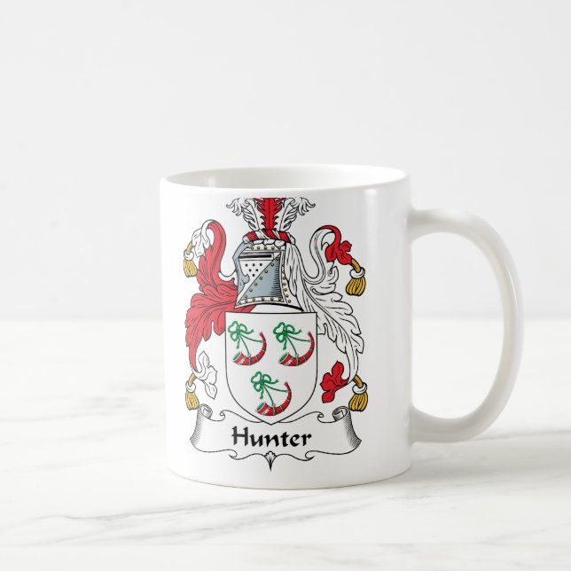 Hunter Family Crest Coffee Mug (Right)