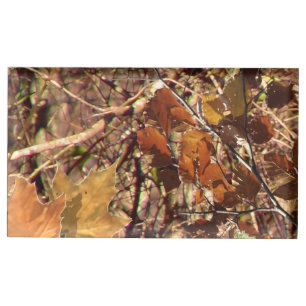 Hunter Forest Camouflage Painting Customize This Table Card Holder