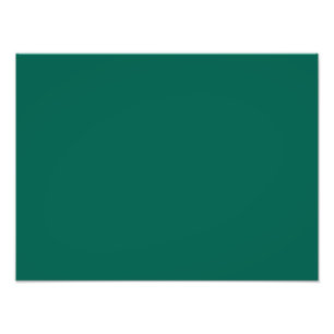 Hunter Forest Green Personalized Color Background Photo Print