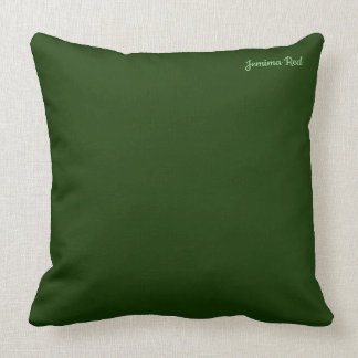 Hunter Forest Green Throw Pillow