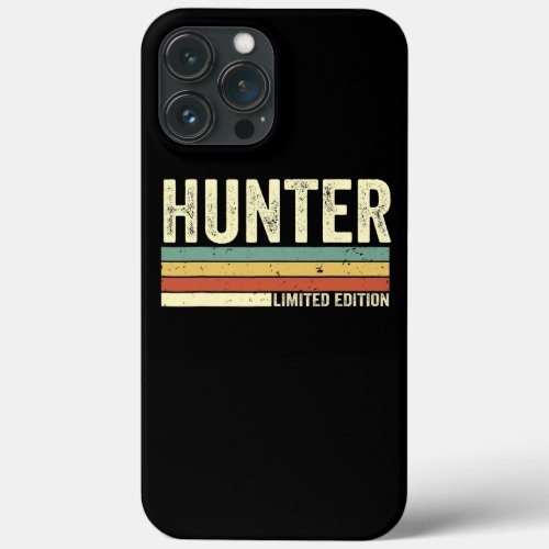 Hunter Gift Name Personalized Funny Retro Vintage iPhone 13 Pro Max Case