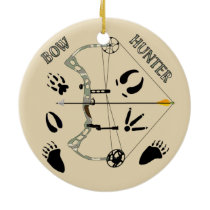 Hunter Gifts, Bow Hunting, Archery Ceramic Ornament Hunter Gifts, Bow Hunting, Archery Ceramic Ornament