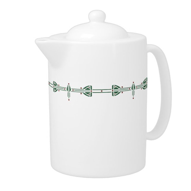 Hunter Green 44oz. Teapot (Right)