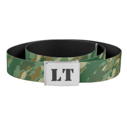 Hunter green army camo camouflage canvas belt