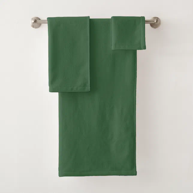 Hunter Green Bath Towel Set Zazzle