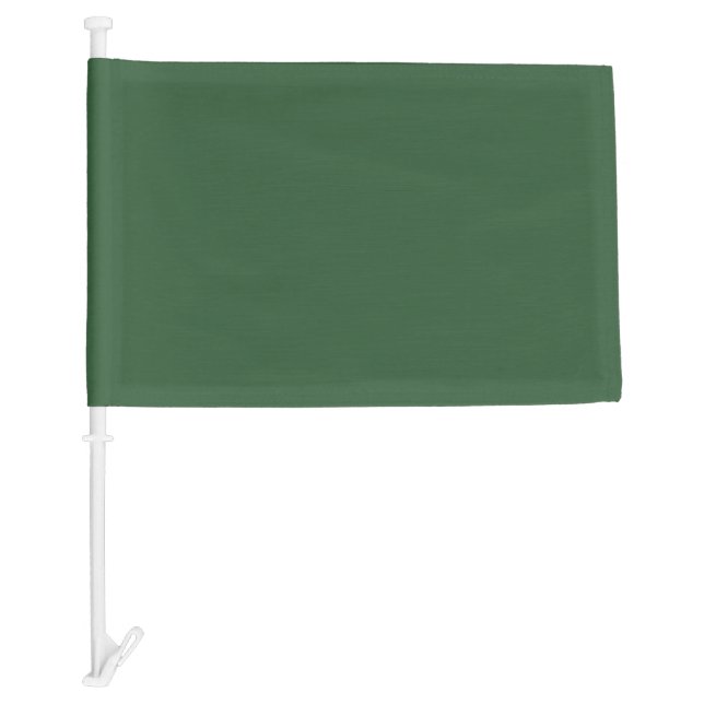 Hunter Green Car Flag (Front)