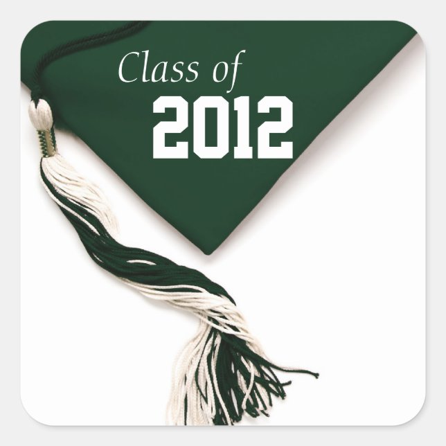 Hunter Green Class of 2012 Sticker (Front)