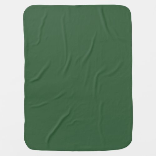 Hunter Green Color Solid Background Dark Green Hue Swaddle Blanket