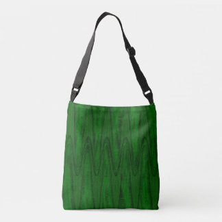 Hunter Green Design Crossbody Bag