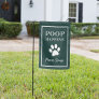 Hunter Green | Dog Poop Happens Please Scoop Garden Flag