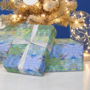 Hunter Green Fading Violet Wrapping Paper