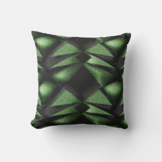 Hunter Green Indian Design Throw Pillow