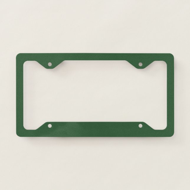 Hunter Green License Plate Frame (Front)