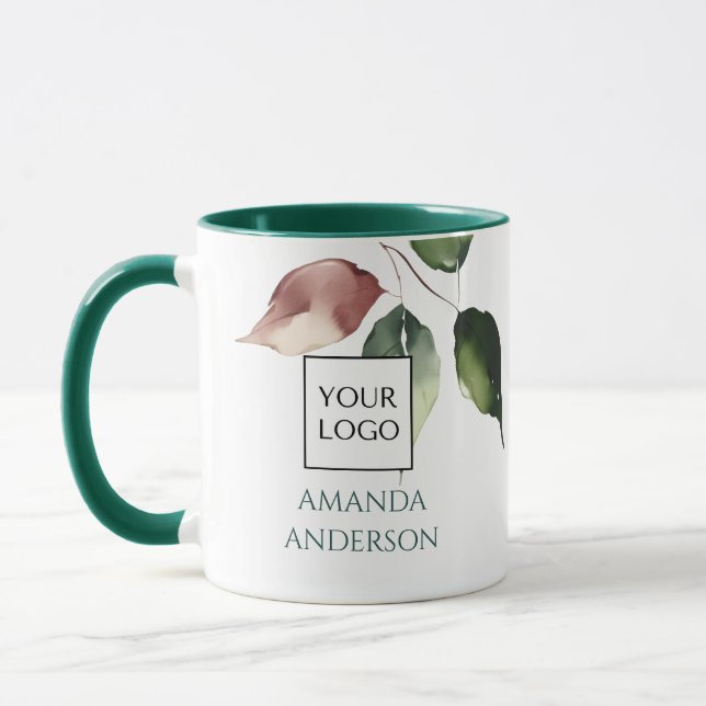 Hunter Green Logo Project Manager  Mug (Left)