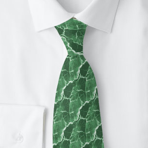 Hunter Green Marble Neck Tie