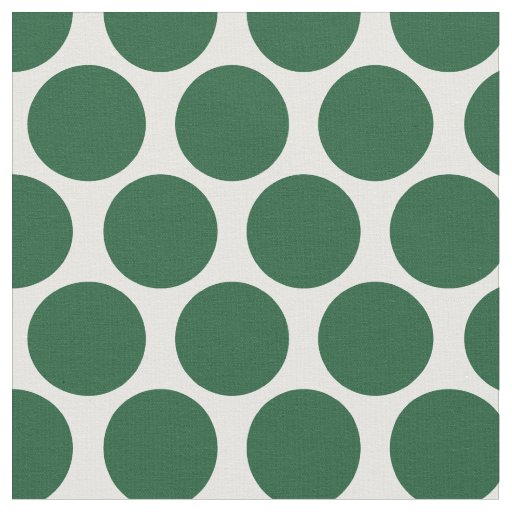 Hunter Green Mod Dots Fabric