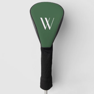 Hunter Green Monogram Golf Head Cover