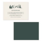 Hunter Green | Mountain Sketch Wedding Reception