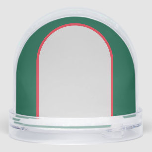 Hunter Green Red Graphic Tree Photo Yearly Snow Globe
