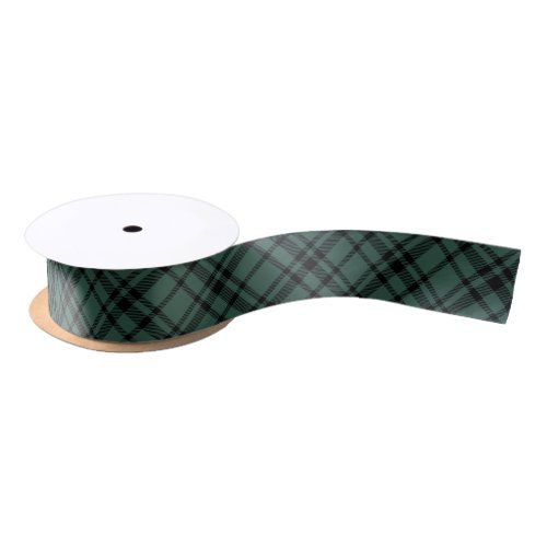 Hunter Green Scottish Tartan Plaid Holiday Satin Ribbon