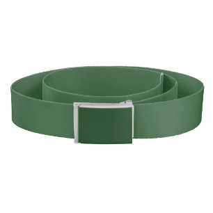 Hunter Green Solid Color Belt