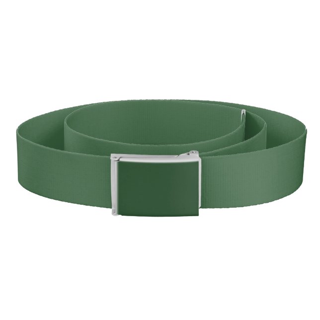 Hunter Green Solid Color Belt (Coil)