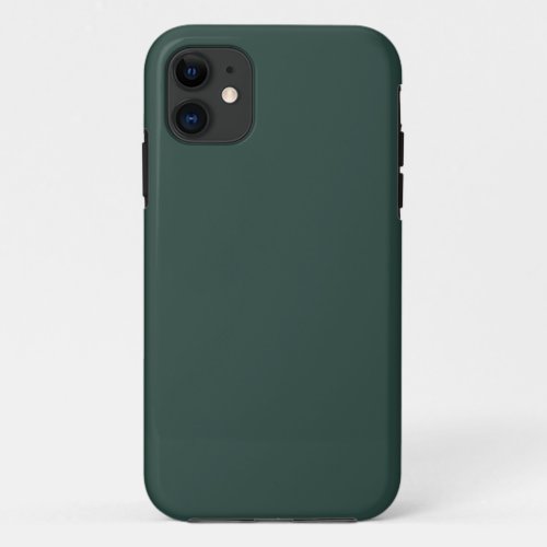 Hunter Green Solid Color iPhone 11 Case