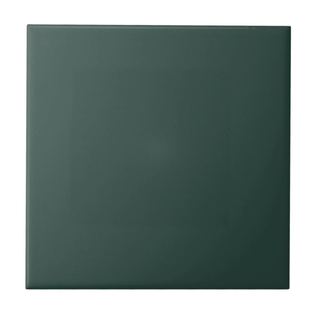 Hunter Green Solid Color Ceramic Tile (Front)