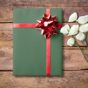 Hunter Green Solid Color Classic Elegant Wrapping Paper