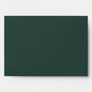 Hunter Green Solid Color Envelope