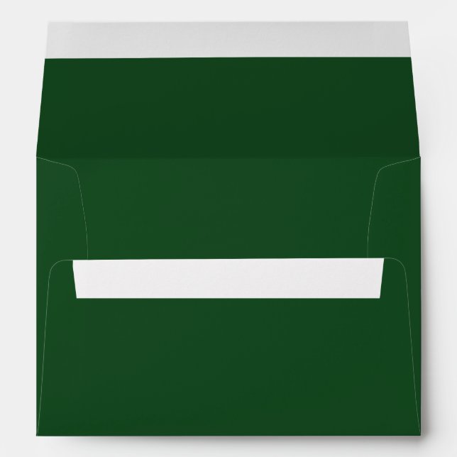 Hunter Green Solid Color Trend Envelope (Back (Bottom))