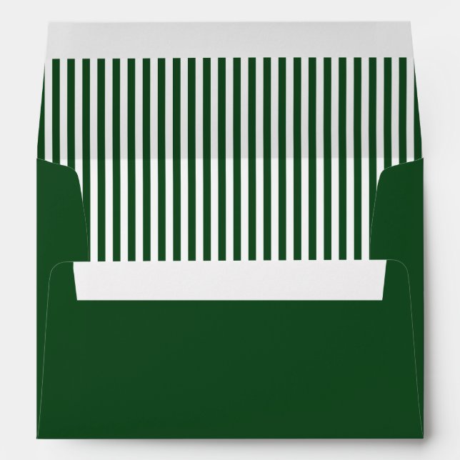 Hunter Green Solid Color Trend Envelope (Back (Bottom))